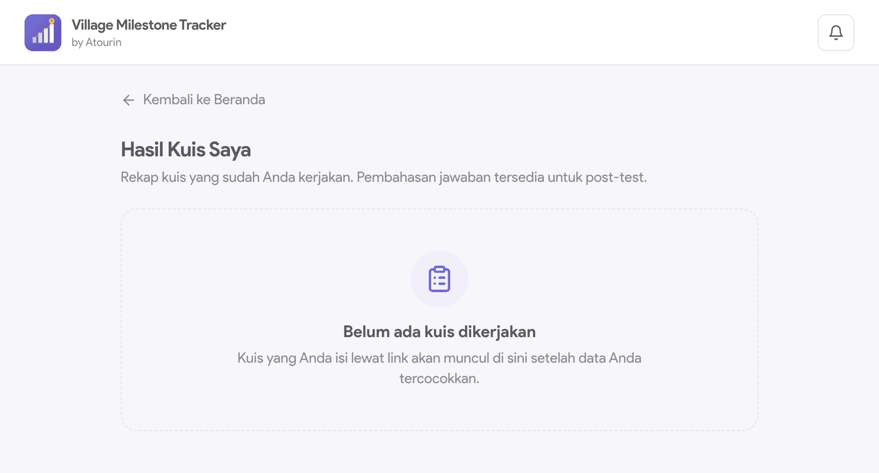 Hasil kuis peserta