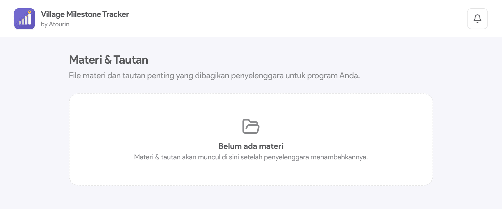 Daftar materi dan tautan